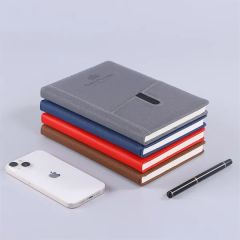 A5 Hardcover Notebook With Cellphone Pocket