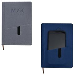 A5 Hardcover Notebook With Cellphone Pocket