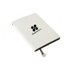 A5 Litchi Pattern PU Leather Notebook With Pen Loop
