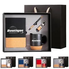 A5 PU Notebook Gift Set With Pen and Mug