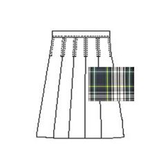 A Uniforms - Girls' Model 43 Blend Plaid Skirt