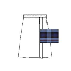 A Uniforms - Girls' Pocketless Blend Plaid Skort