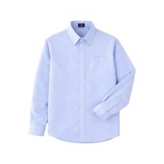 A Uniforms - Unisex 1-Pocket Long Sleeve Pinpoint Oxford