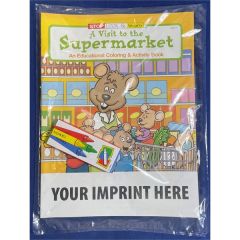 A Visit To The Supermarket Coloring & Activity Book Fun Pack