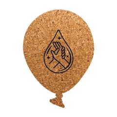 Absorbent Balloon-Shaped Cork Coasters