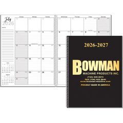 Academic Pad Large Deluxe Wire Bound Monthly Planner