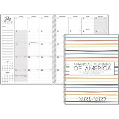 Academic Pad Large Monthly Planner Spiral Bound With Cover