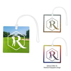 Acrylic Bag Tag - 4 Inch  Square