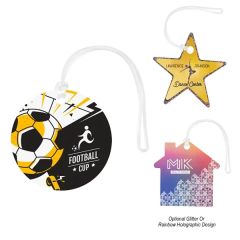 Acrylic Bag Tag - Custom Shape 4 Inch