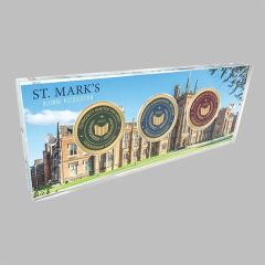 Acrylic Coin Display / Holder Full Bleed Color