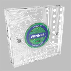 Acrylic Coin Display / Holder Laser Etched