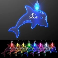 Acrylic Dolphin Shape Necklace With LED