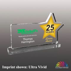 Acrylic Star Award - Ultra Vivid Color