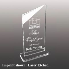 Acrylic Stock Award - Laser Etched