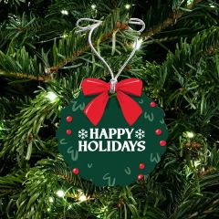 Acrylic Wreath Ornament