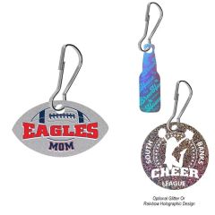 Acrylic Zipper Pull - Custom Shape 2 Inch 