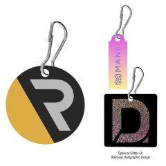 Acrylic Zipper Pull - Custom Shape 3 Inch