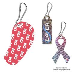 Acrylic Zipper Pull - Custom Shape 4 Inch