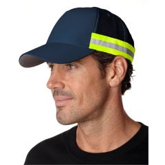 Adams Trucker Reflector High-Visibility Constructed Cap