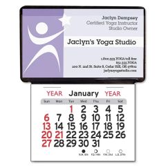 Adhesive Peel-N-Stick Business Card Holder Calendar