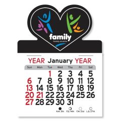 Adhesive Peel-N-Stick Calendar - Heart