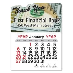 Adhesive Peel-N-Stick Calendar - Thank You