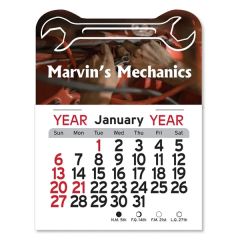 Adhesive Peel-N-Stick Calendar - Wrench