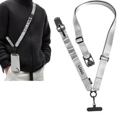 Adjustable Crossbody Phone Lanyard With Magnetic Buckle