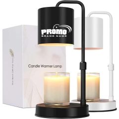 Adjustable Height Candle Wax Warmer Lamp With 2 Bulbs
