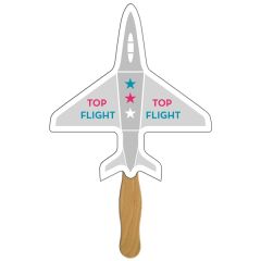 Airplane Hand Fan Full Color 1 Side
