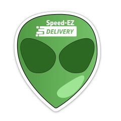 Alien Shaped Notekeeper Magnet 35 MIL