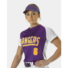 Alleson Athletic Girls' Two Button Fastpitch Jersey