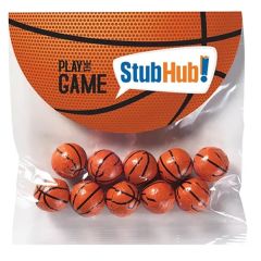 Alley-Oop Header Bag - 10 Chocolate Basketballs