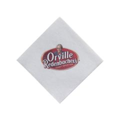 Almost Linen Beverage Napkin - White - Digital