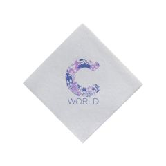 Almost Linen Beverage Napkin - White - Tradition