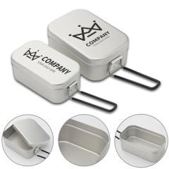 Aluminum Alloy Portable Dual-Purpose Ultra-Light Lunch Box