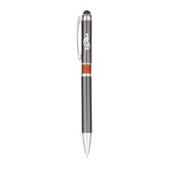 Aluminum Clip Ballpoint Pen With Stylus