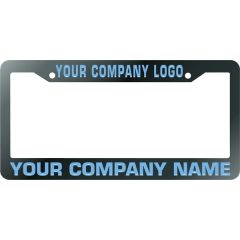 Aluminum License Plate Frames With Epoxy Fill