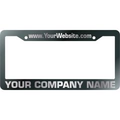 Aluminum License Plate Frames With Laser Engraving