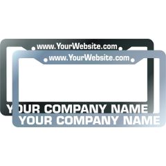 Aluminum License Plate Frames With Silkscreen Imprint