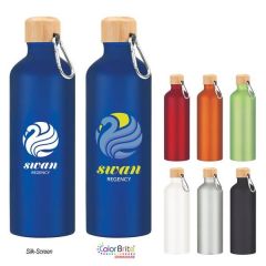 Aluminum Tundra Bike Bottle With Bamboo Lid