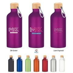 Aluminum Tundra Bike Bottle With Bamboo Lid