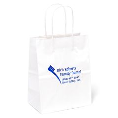 Amanda- Gloss Shopper - White - Foil Print
