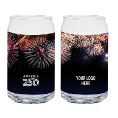 America250 16 Oz Full Color Ale Glass Can