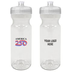 America250 28 Oz Poly-Clear Fitness Bottle