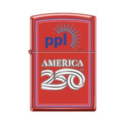 America250 Red Matte Zippo Windproof Lighter
