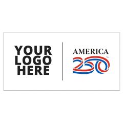 America 250 Tm Digital Full Color Bumper Sticker 3 3/4 Inch X 7