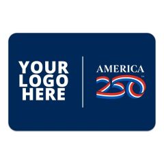 America 250 Tm Rectangle White Full Color Hard Hat Decal