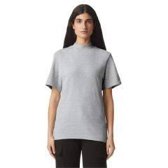 American Apparel Unisex Mockneck Pique T-Shirt