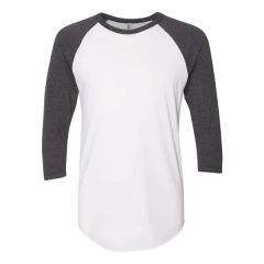 American Apparel Unisex USA-Made 50/50 Poly/Cotton Raglan